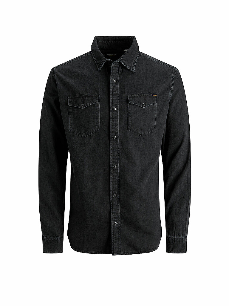 Jack & Jones Essential Sheridan Long Sleeve Shirt Black Denim M 4